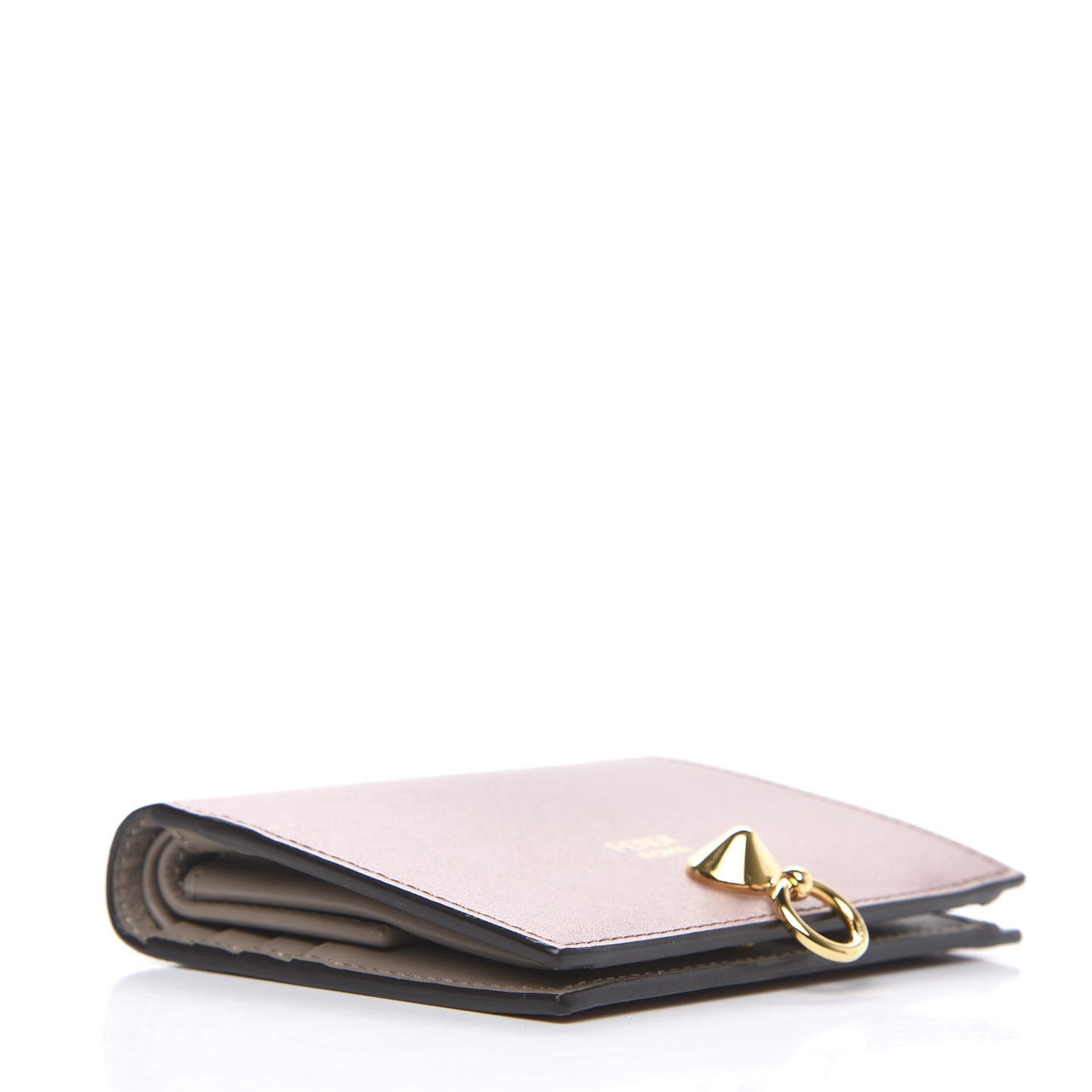 Vitello Liberty Vitello Century Bi-Color By The Way Compact Bi-Fold Wallet English Rose Tortora