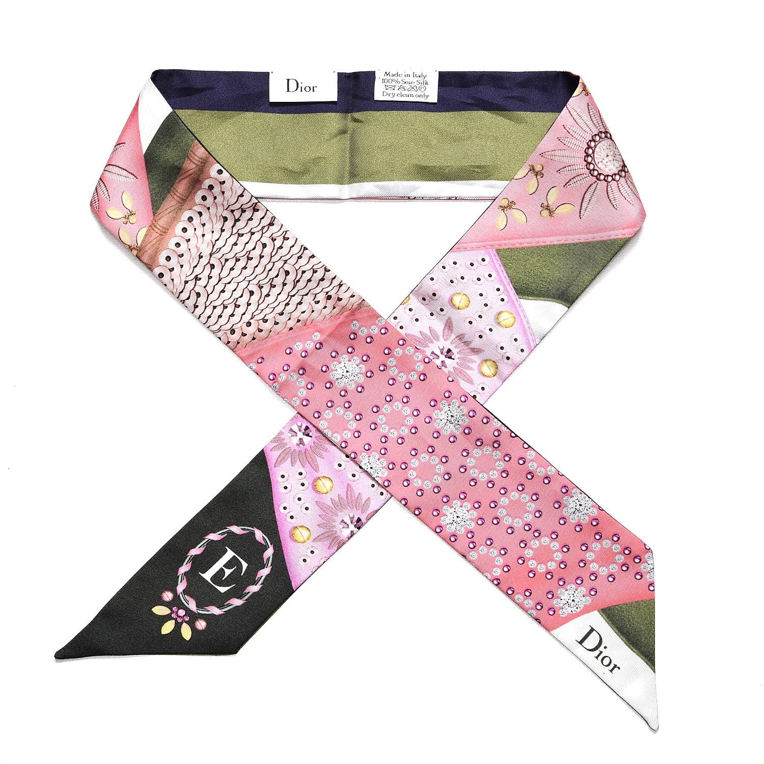 Christian Dior Silk ABCDior E Mitzah Scarf 1 of 5