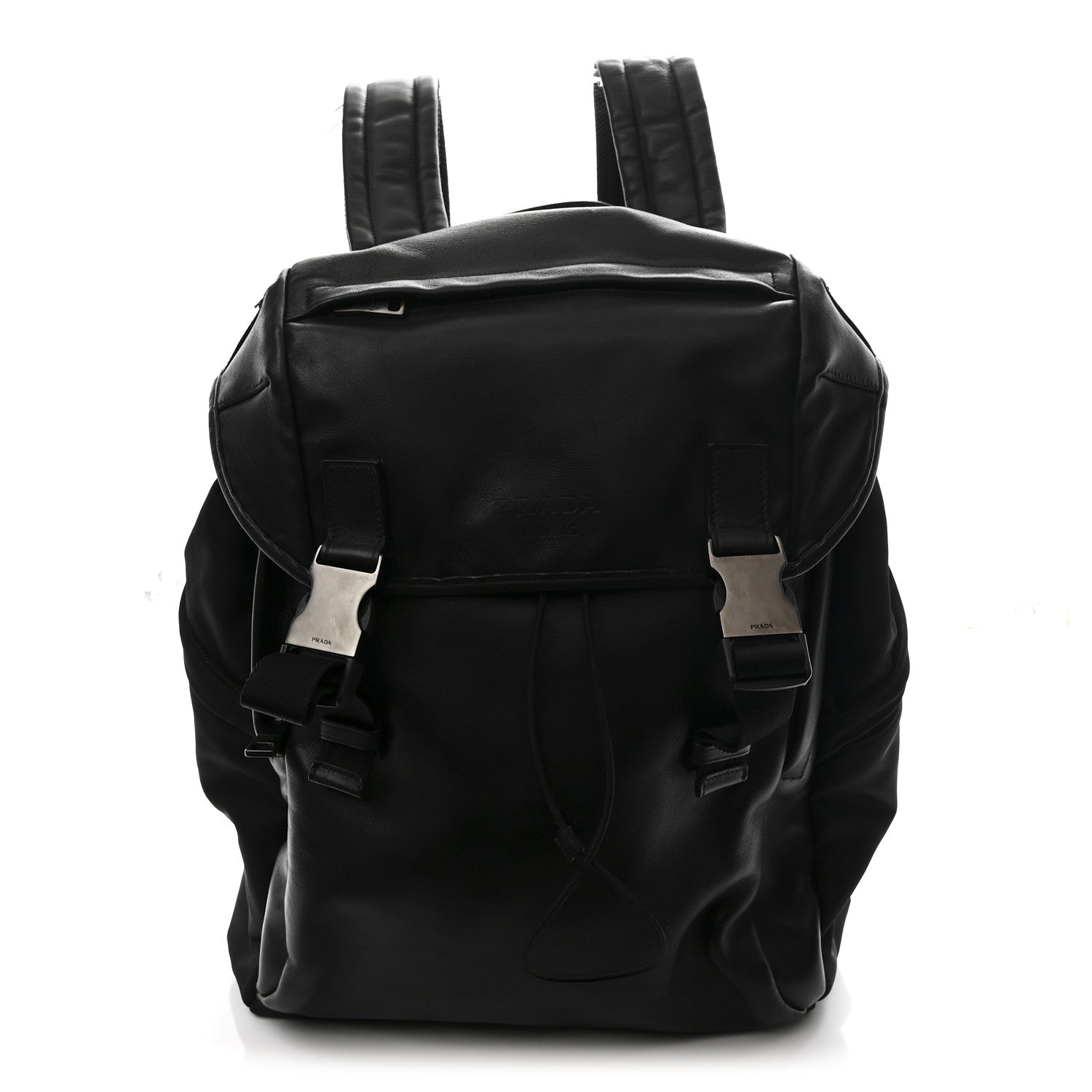 Prada Tessuto Nylon Soft Calfskin Black 1 of 10