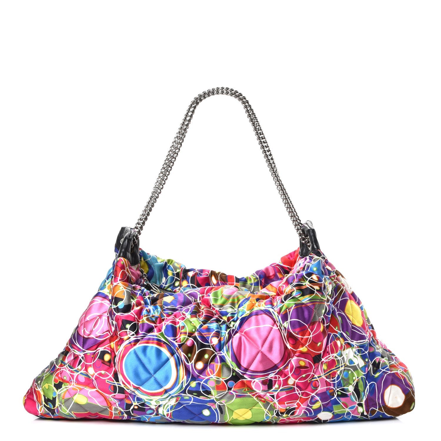 Chanel Satin Quilted Large Kaleidoscope Tote Multicolor 1 of 7