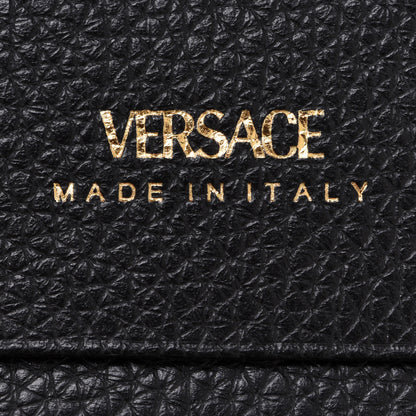 Versace Grained Calfskin Virtus Bifold Wallet Black 6 of 6