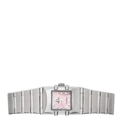 Omega Stainless Steel Pink Mother of Pearl 15mm Constellation Quadra Quartz Watch 1531.73 2 of 4