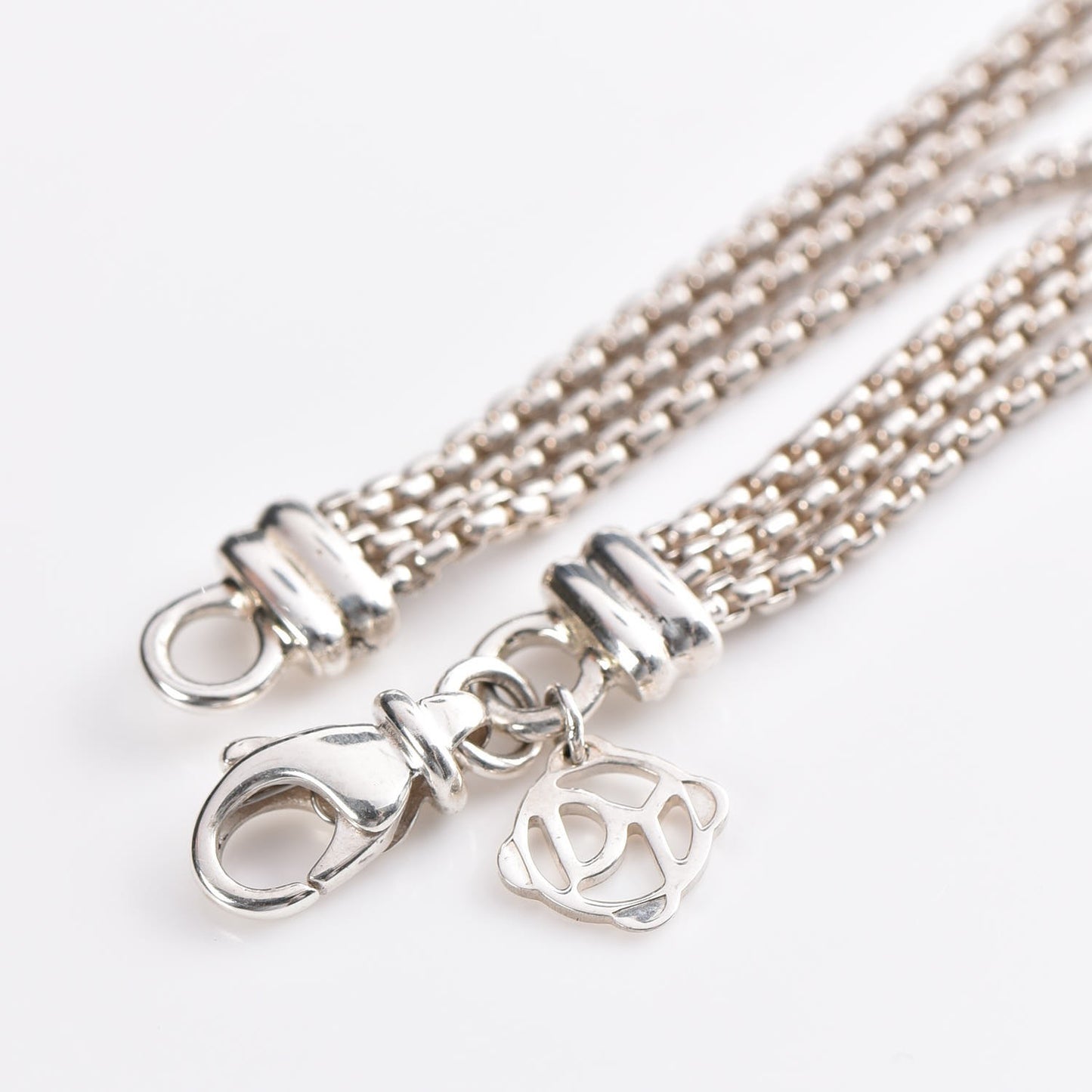 Sterling Silver Diamond 14mm Waterfall Lariat Necklace