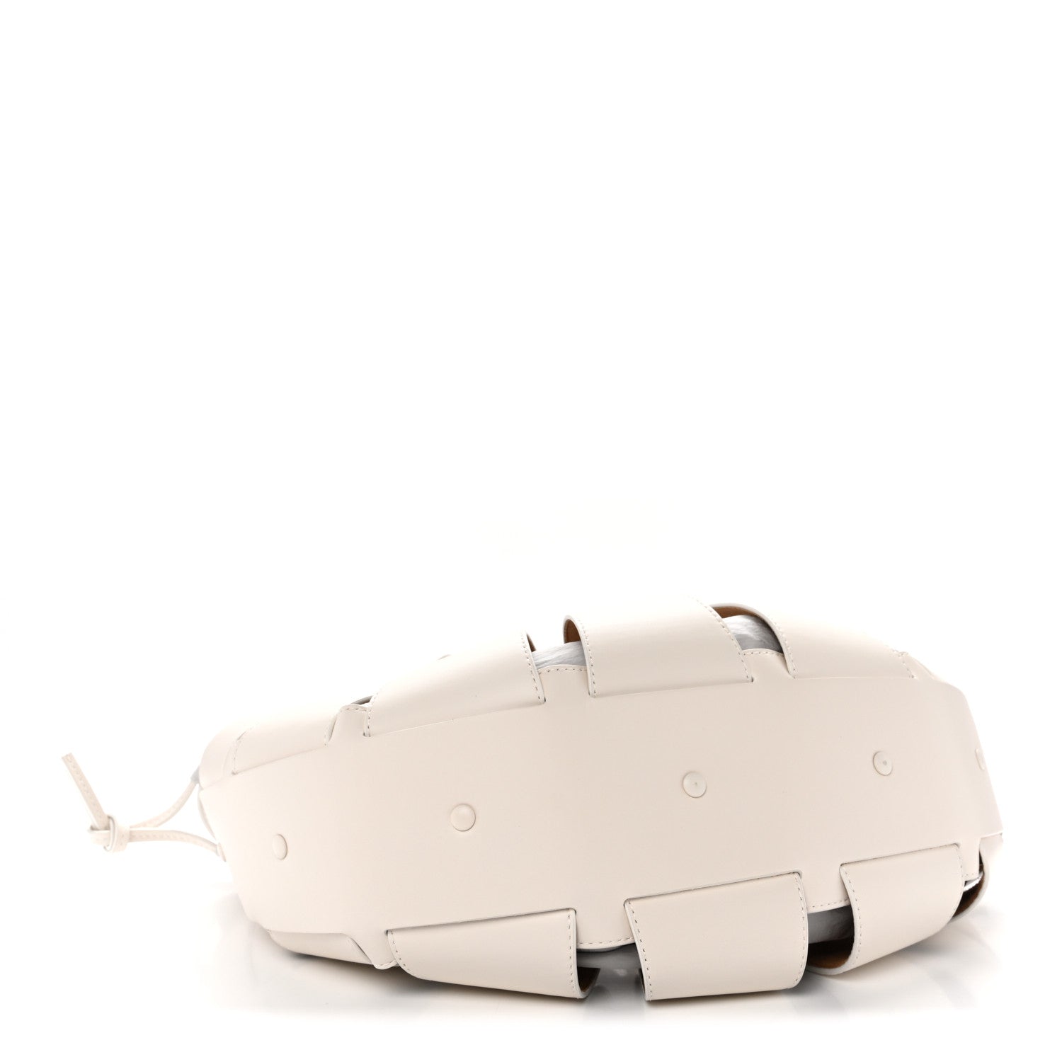 Bottega Veneta French Calfskin Shell Bag White Frost 4 of 10