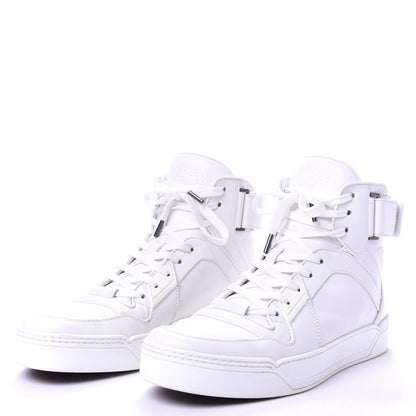 Gucci Calfskin Mens High Top Sneakers 9 White 3 of 10