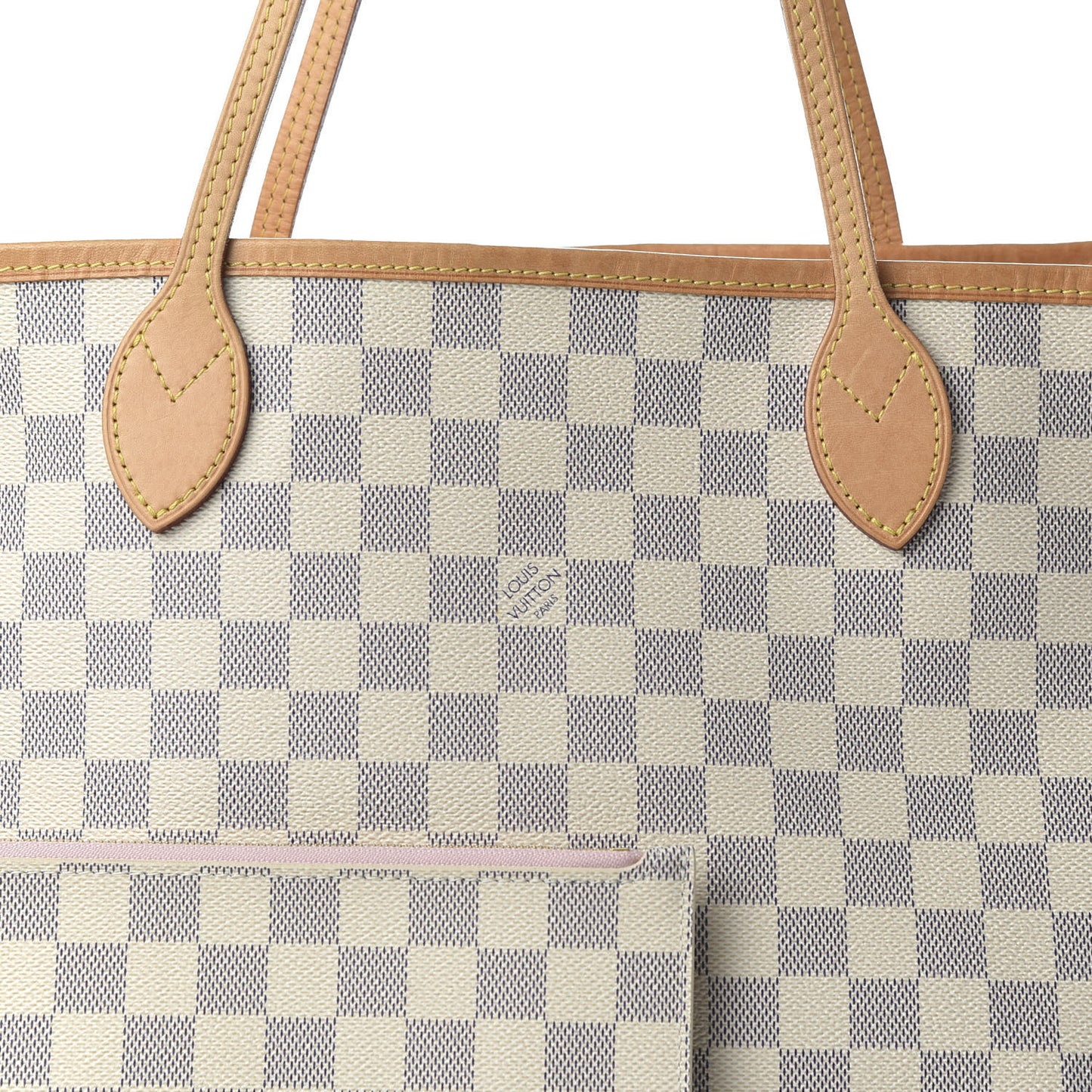 Damier Azur Neo Neverfull MM Rose Ballerine