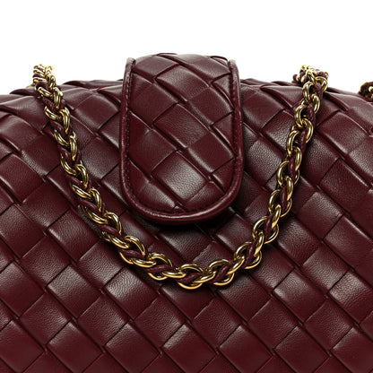 Bottega Veneta Nappa Intrecciato Teen The Lauren 1980 Clutch With Chain Barolo 9 of 11