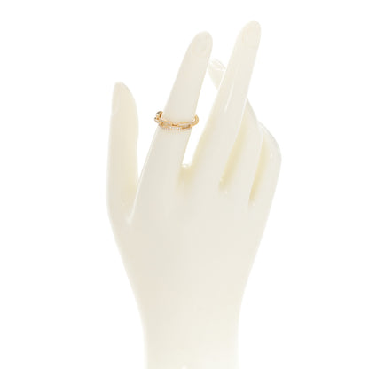 David Yurman 18K Yellow Gold Diamond 4.5mm Stax Single Row Chain Link Ring 52 6 2 of 4