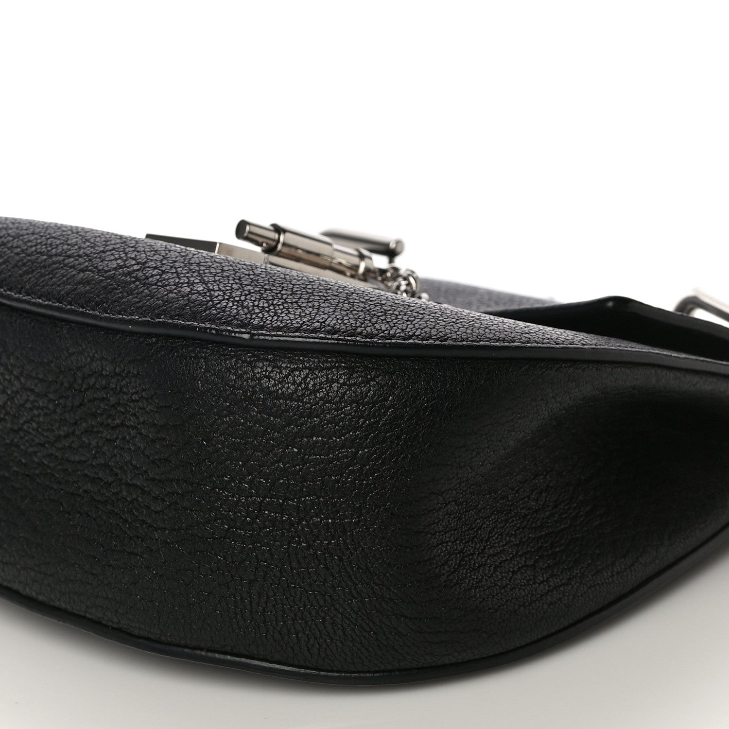 Chloe Grained Lambskin Mini Drew Shoulder Bag Black 8 of 12