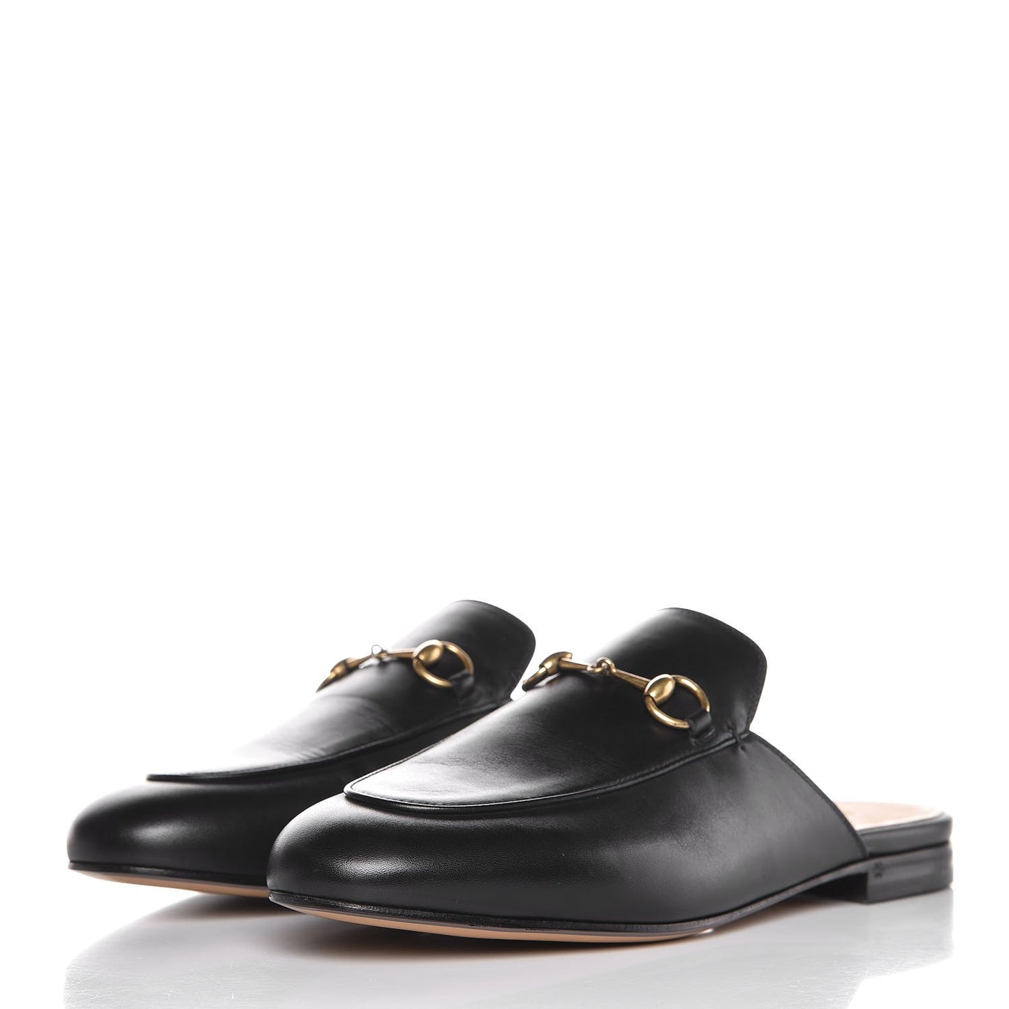 Calfskin Womens Princetown Slippers 39 Black