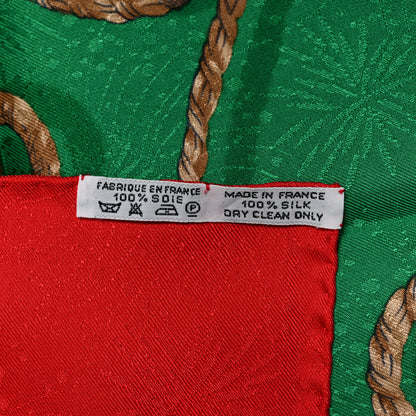 Hermes Jacquard Silk Jouvence Scarf 90 5 of 5