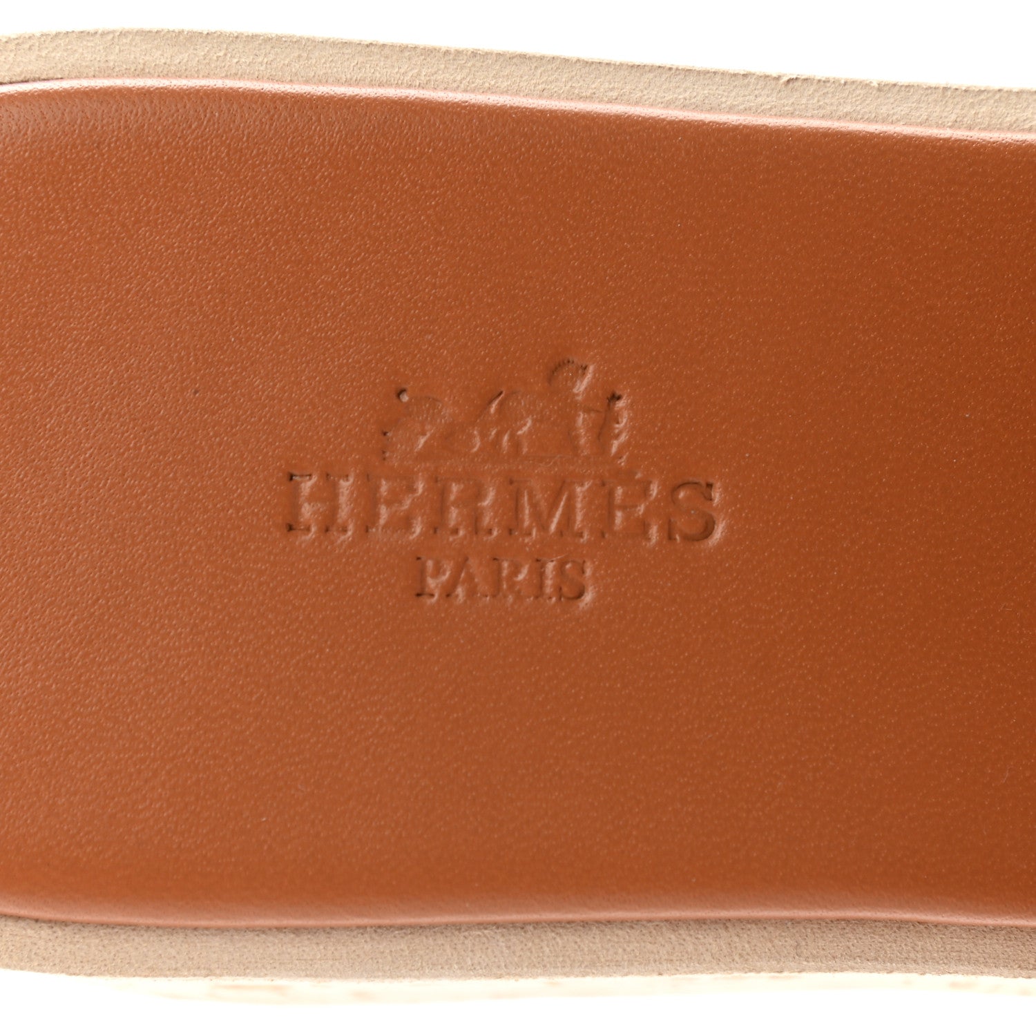 Hermes Calfskin Cork Eze 30 Sandals 39 Marron Glaise 7 of 9