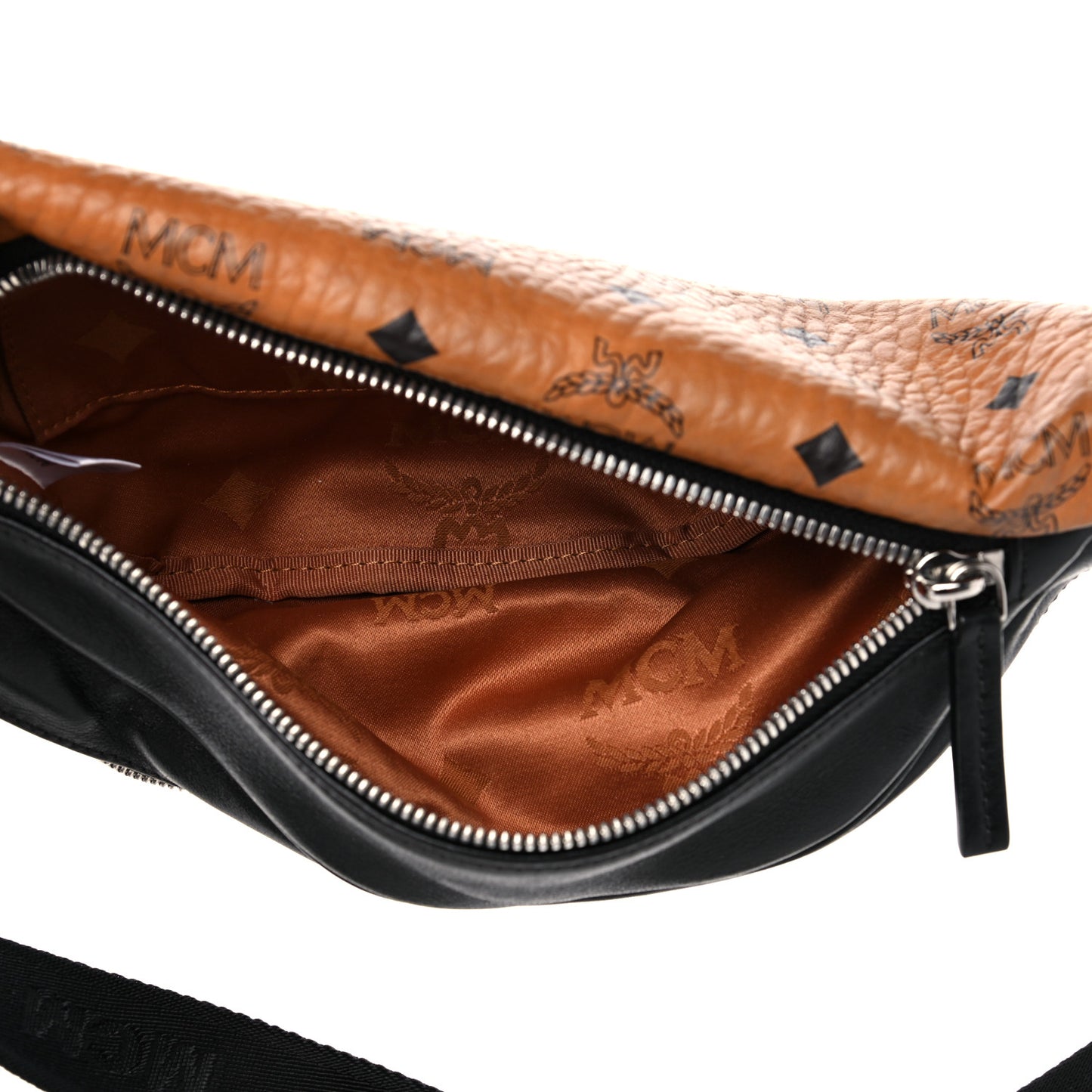 Visetos Waist Bag Black Cognac