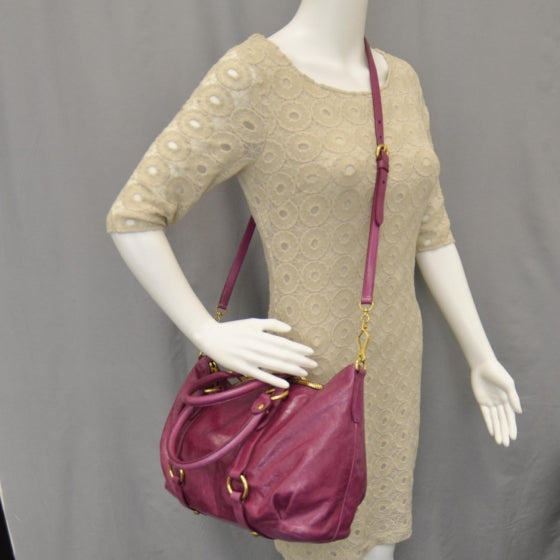 Vitello Lux Bag Fuchsia