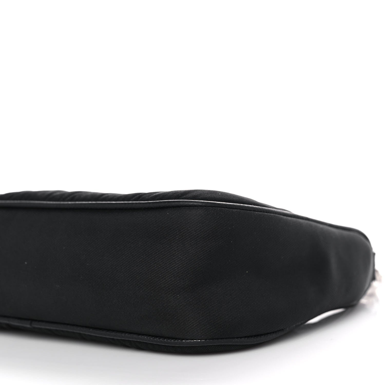 Prada Tessuto Nylon Mini Re-Edition 2000 Shoulder Bag Black 10 of 10