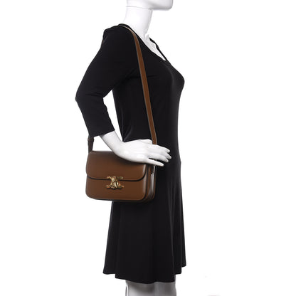 Celine Shiny Calfskin Medium Triomphe Camel 2 of 9