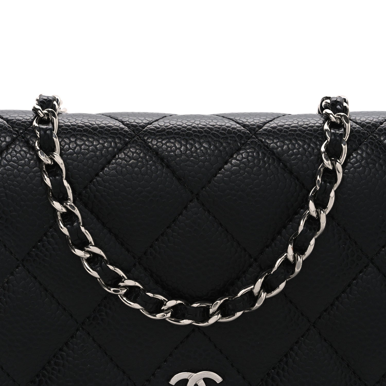 Chanel Caviar Quilted Wallet on Chain WOC Black 9 of 12