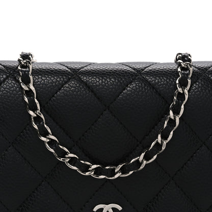 Chanel Caviar Quilted Wallet on Chain WOC Black 9 of 12