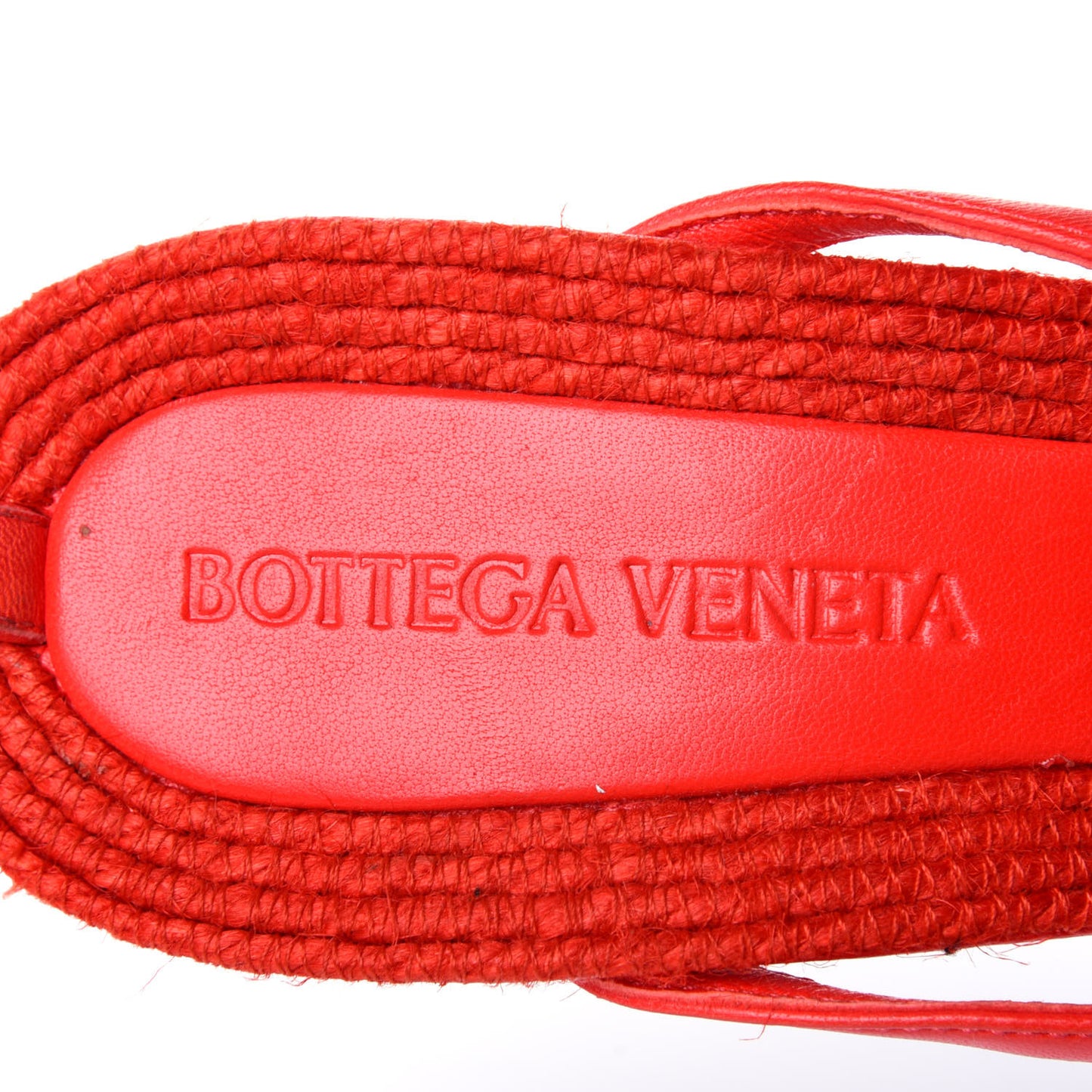 Nappa Rope Stretch Multi Strap 90mm Sandals 39.5 Tomato