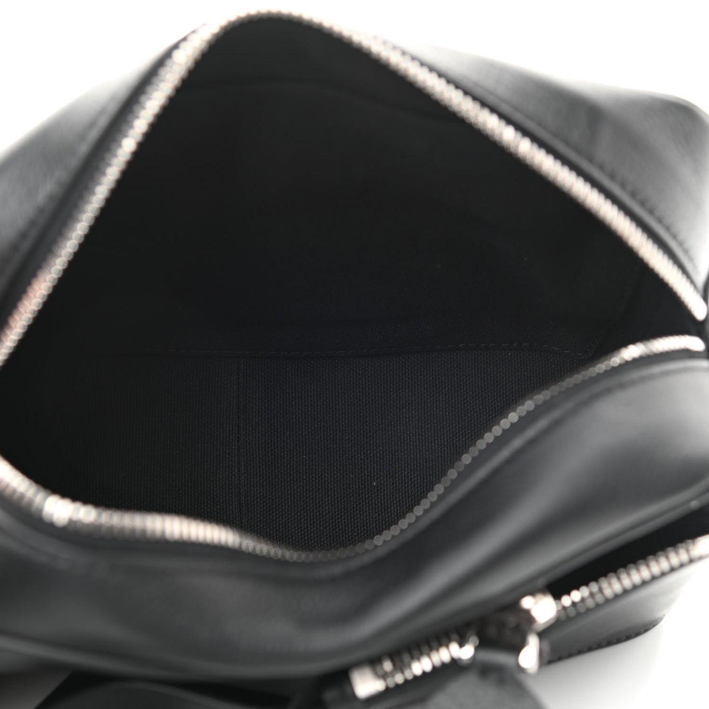 Calfskin Mens VLogo Belt Bag Black White