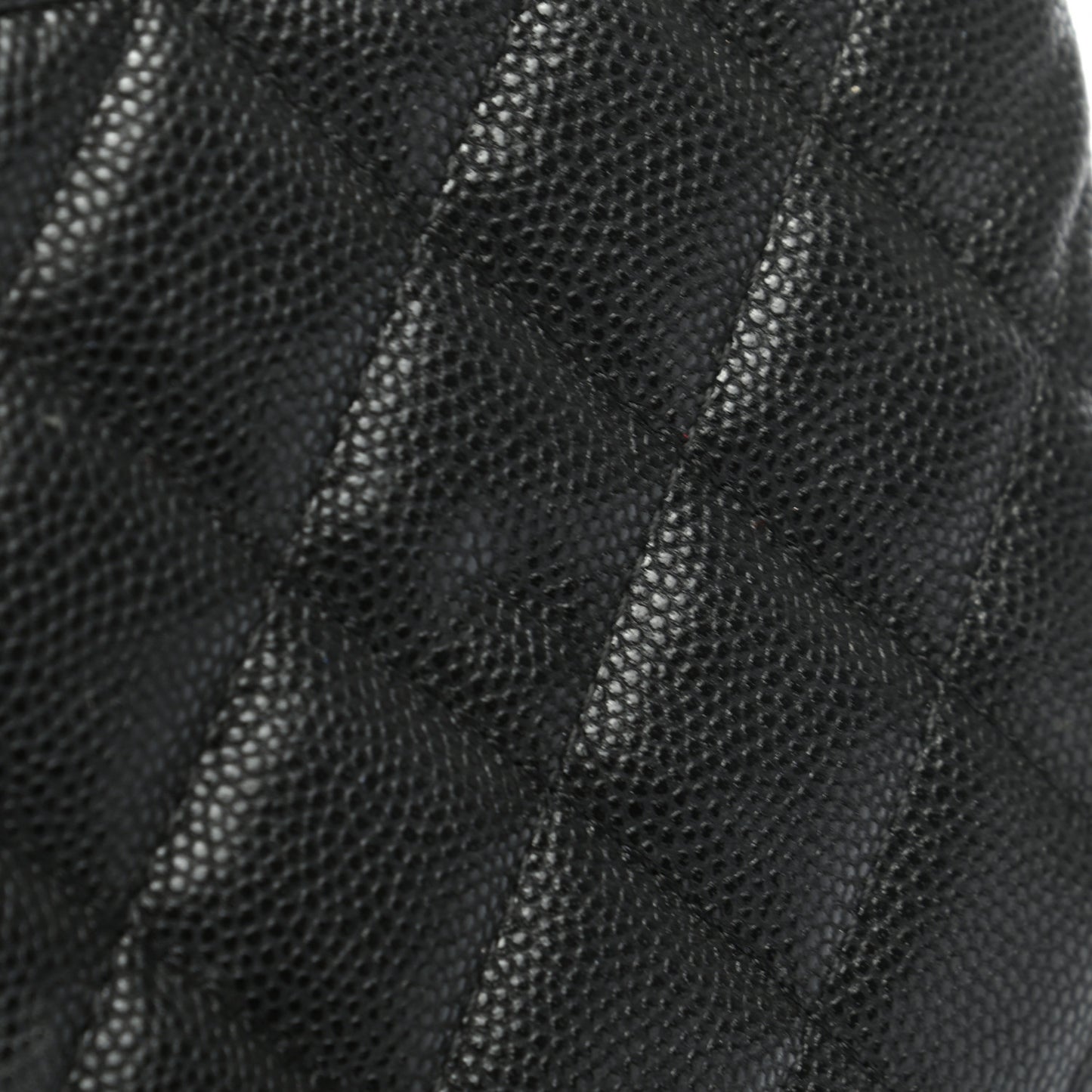 Caviar Quilted Small Cosmetic Case Black
