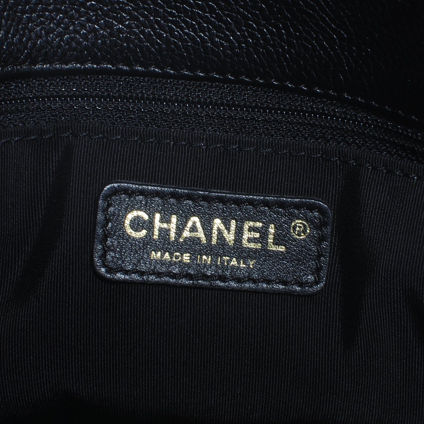 Chanel Calfskin Cerf Executive Shopper Tote Black 6 of 7