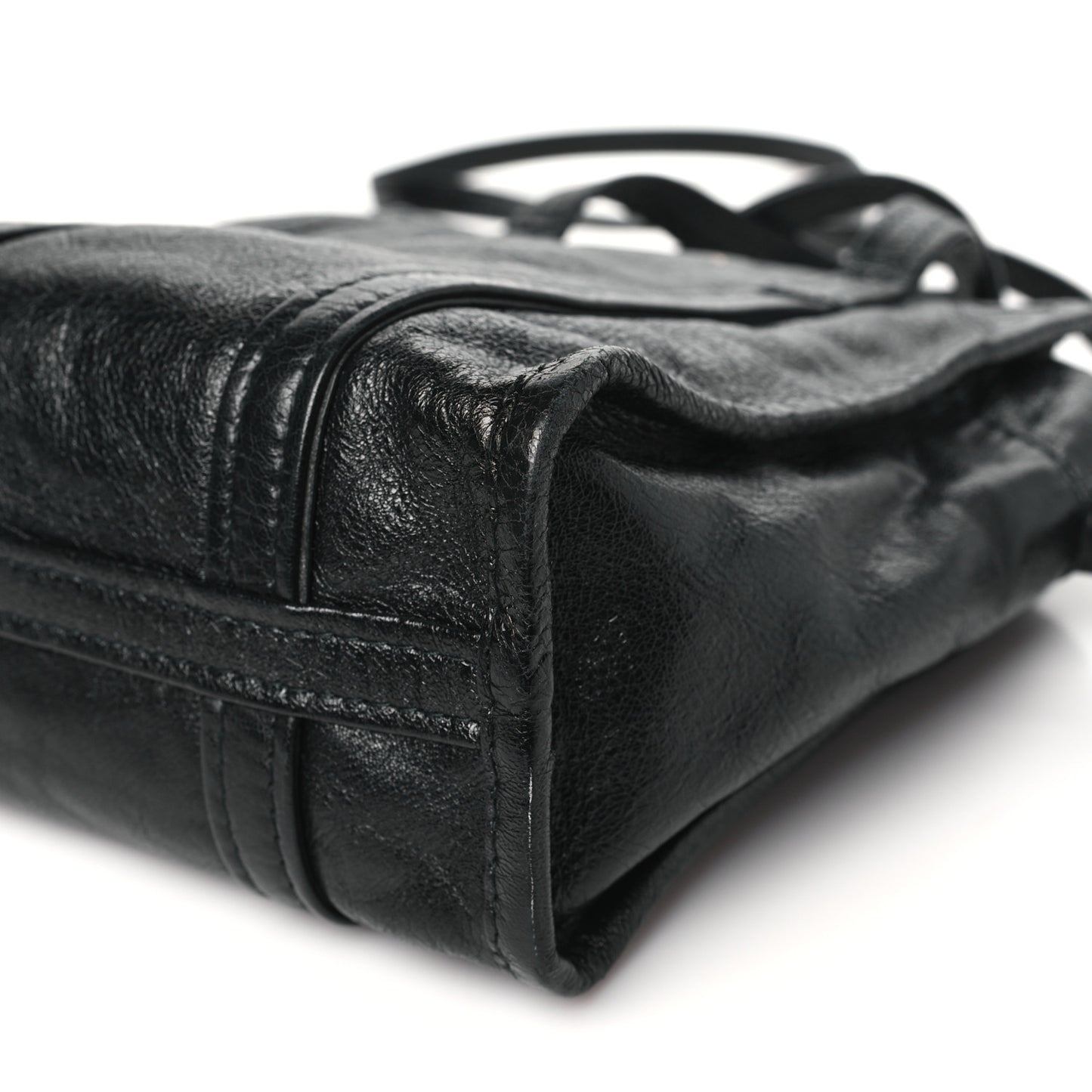 Agneau Small Bazar Shopper Tote Black