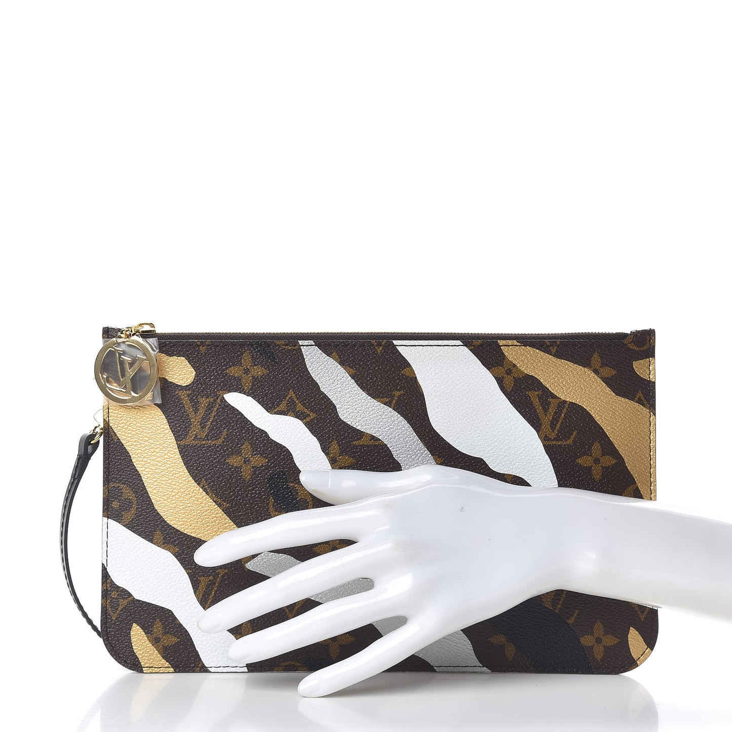 X LOL Monogram Neverfull MM GM Pochette Gold Silver