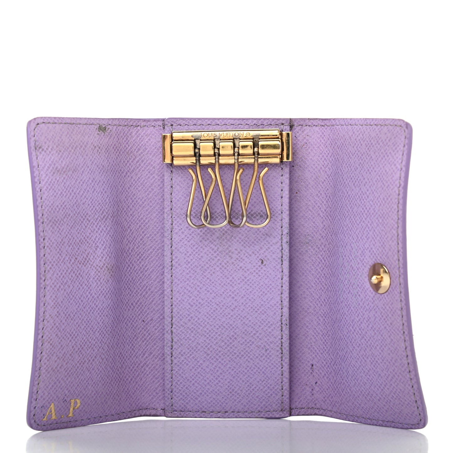Monogram Multicolor Multicles 4 Key Holder Black Violet