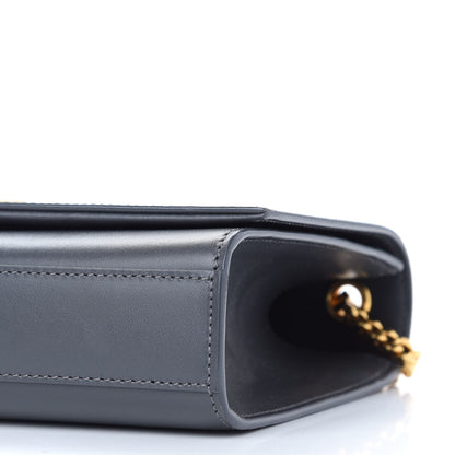 Saint Laurent SAINT LAURENT Smooth Calfskin Medium Classic Monogram Kate Tassel Satchel Grey 8 of 8