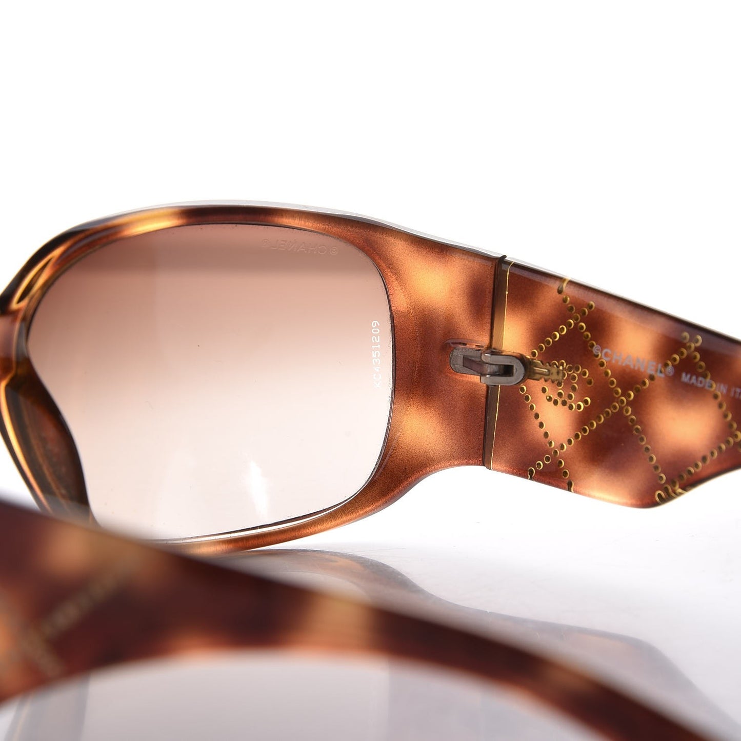 Crystal CC Logo Sunglasses 5080 B Tortoise