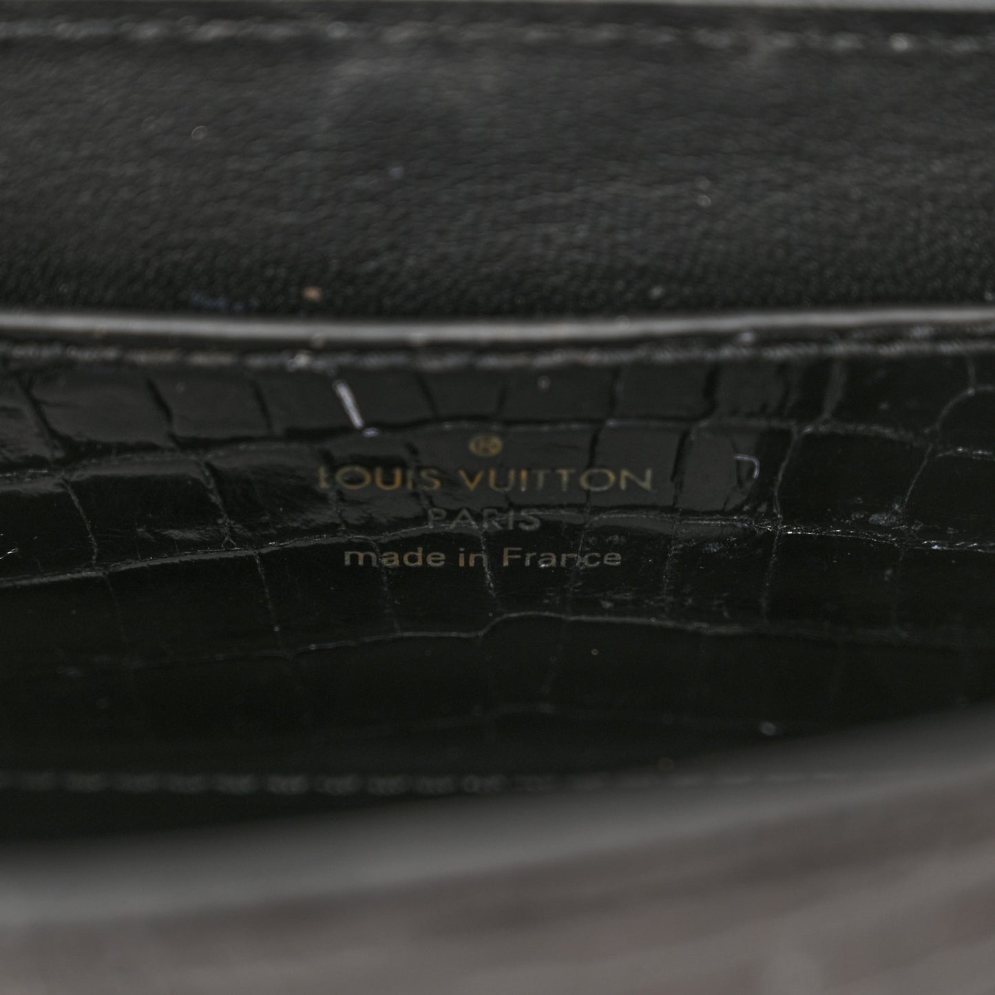 Crocodile Twist Mini Shoulder Bag Black