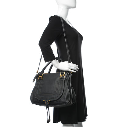 Chloe Calfskin Medium Marcie Satchel Black 2 of 9