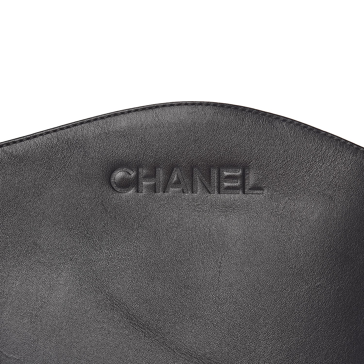 Chanel Calfskin Knee High Boots 41 Black 6 of 11