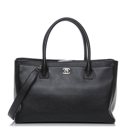 Chanel Calfskin Cerf Executive Shopper Tote Black 1 of 9