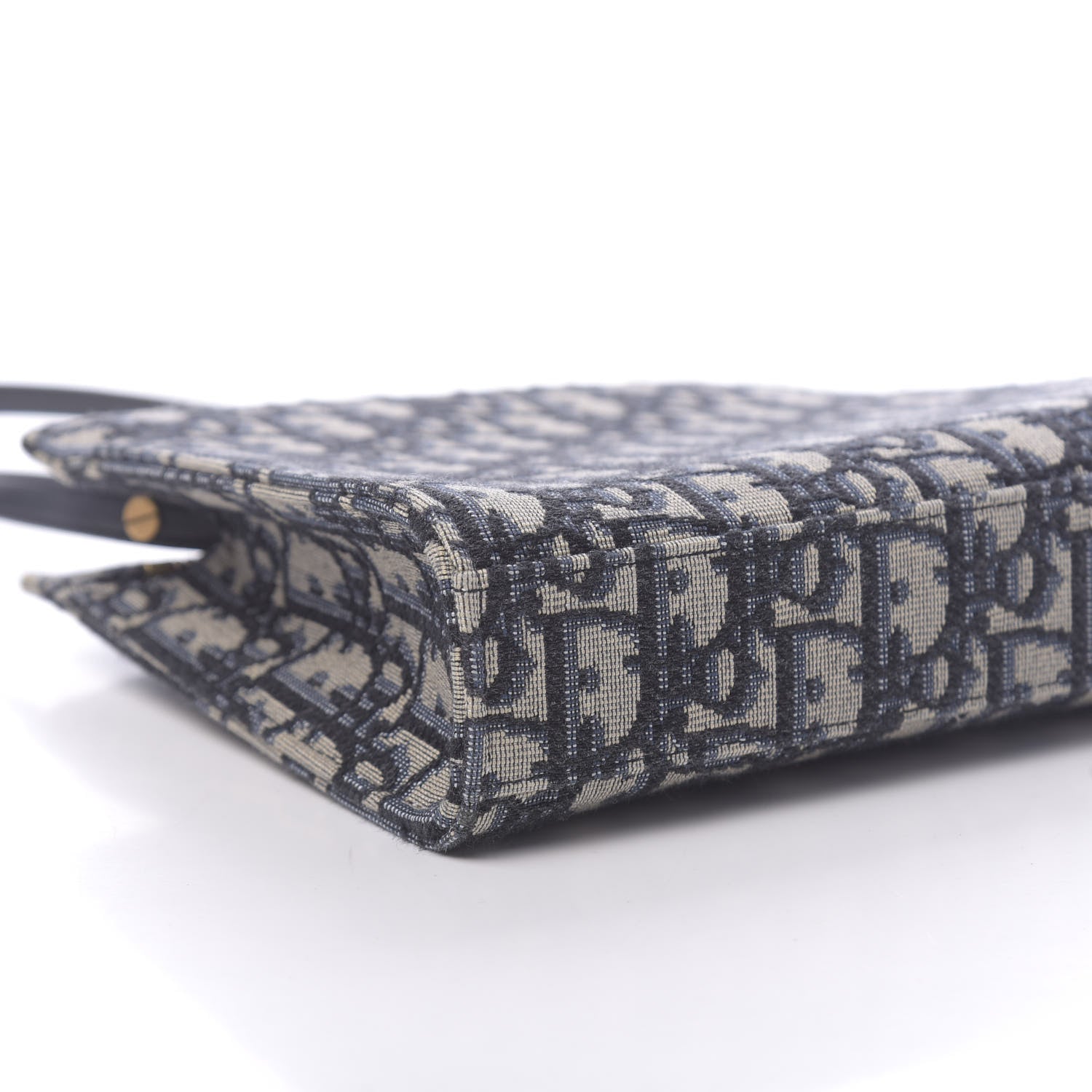 Christian Dior Oblique Zipped Pouch Clutch Blue 8 of 10
