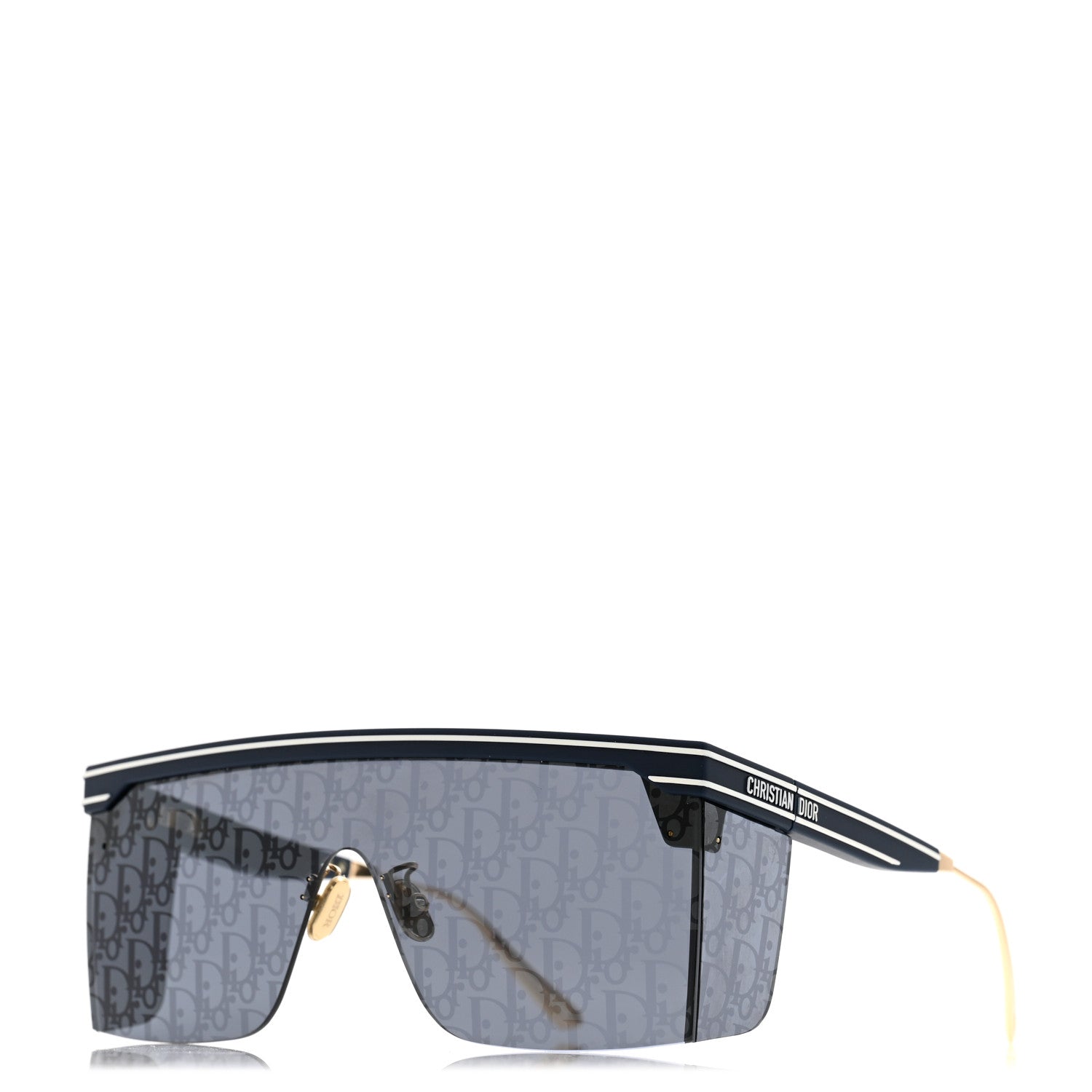 Christian Dior Oblique Diorclub M1U Mask Sunglasses Blue 1 of 7