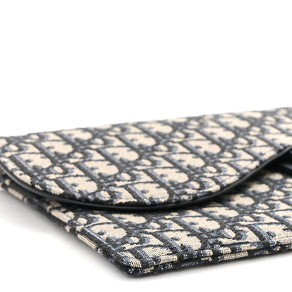 Christian Dior Oblique Saddle Pouch Blue 9 of 11