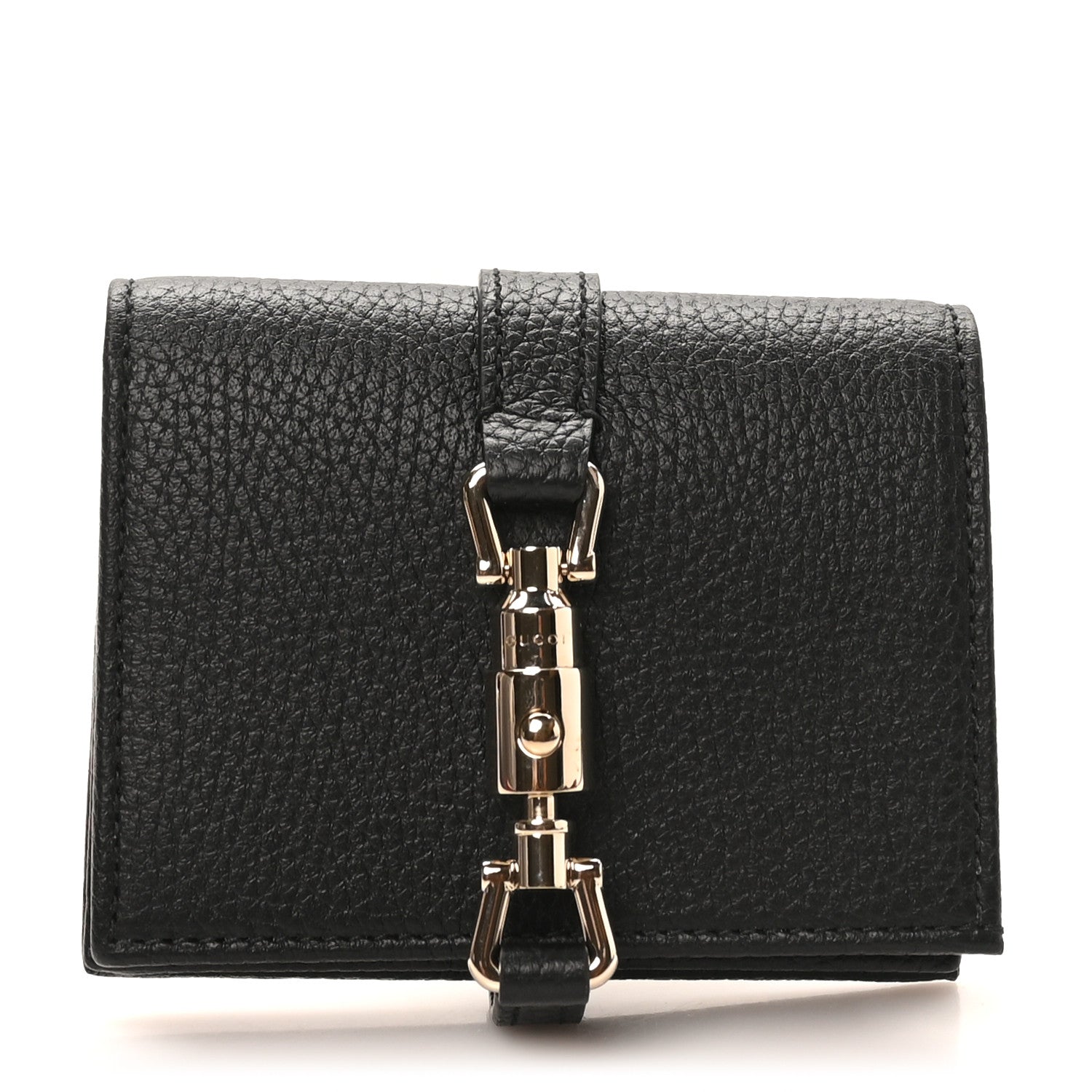 Gucci Calfskin Jackie 1961 Card Case Black 1 of 8