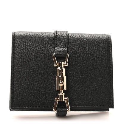 Gucci Calfskin Jackie 1961 Card Case Black 1 of 8