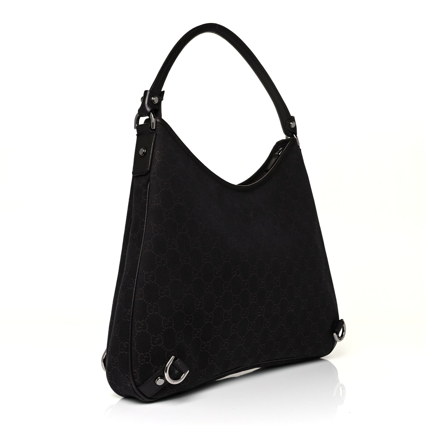 Denim Monogram Abbey D Ring Hobo Brown