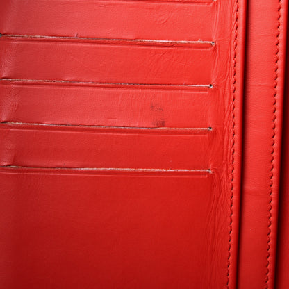 Chanel Patent Calfskin Quilted Yen Wallet Red 9 of 9