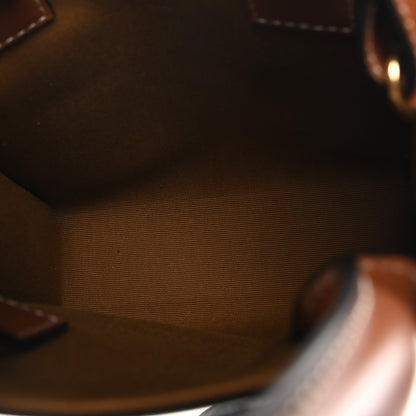 Celine Triomphe Canvas Calfskin Mini Vertical Cabas Tan 5 of 8