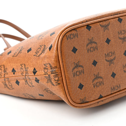MCM Visetos Dog Bone Shopper Tote Cognac 6 of 9