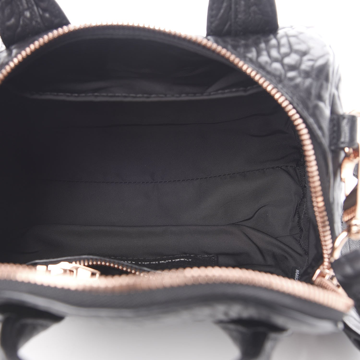 Alexander Wang Pebbled Lambskin Mini Rockie Black Rose Gold Hardware 6 of 11