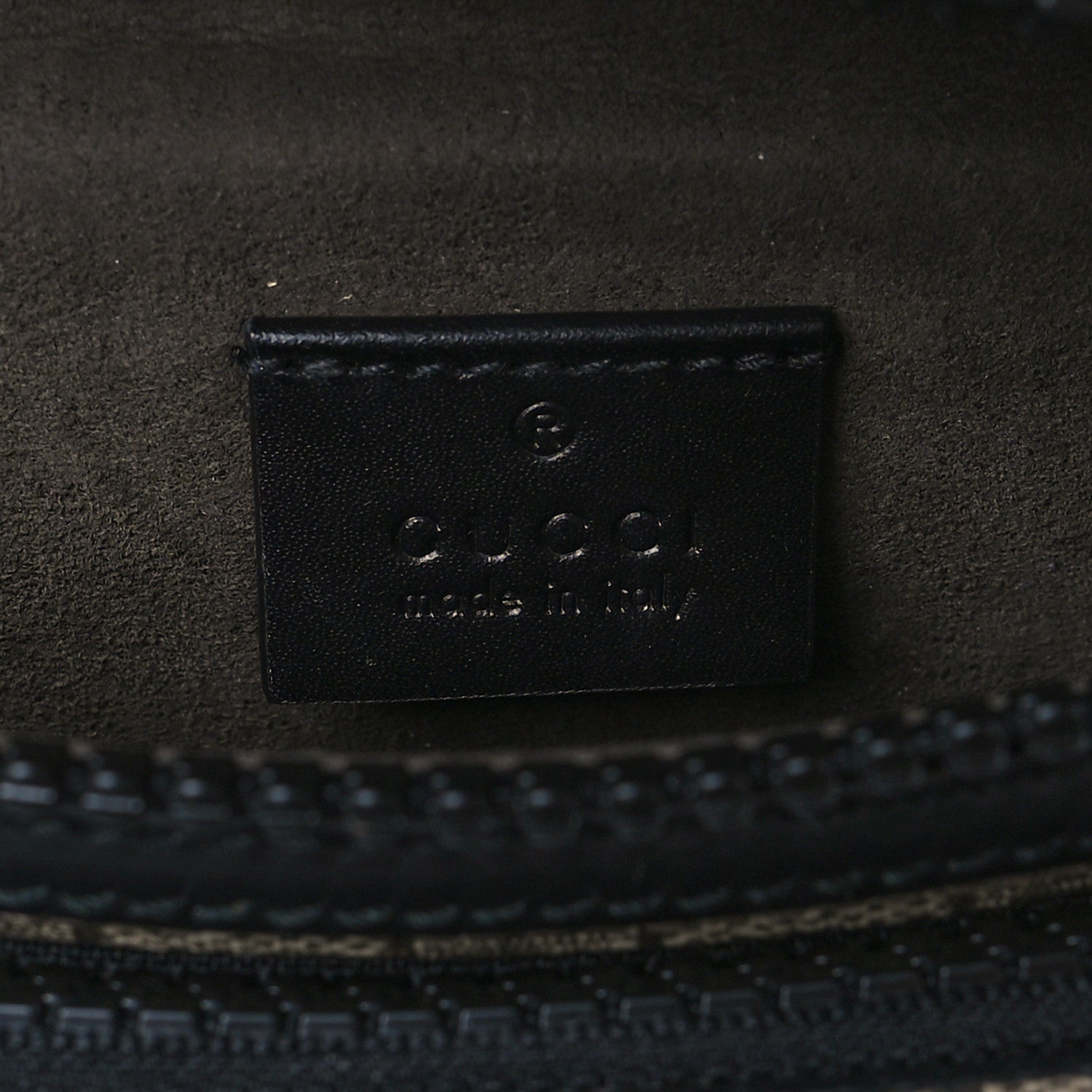 Gucci GG Supreme Monogram Belt Bag Black 6 of 10