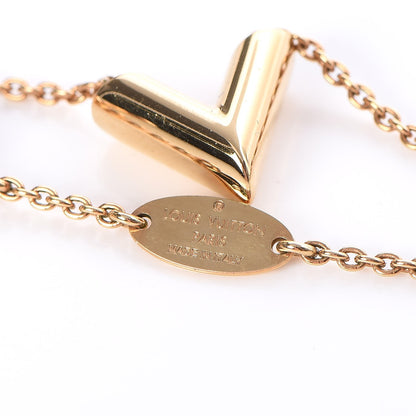 Louis Vuitton Essential V Necklace Gold 6 of 7