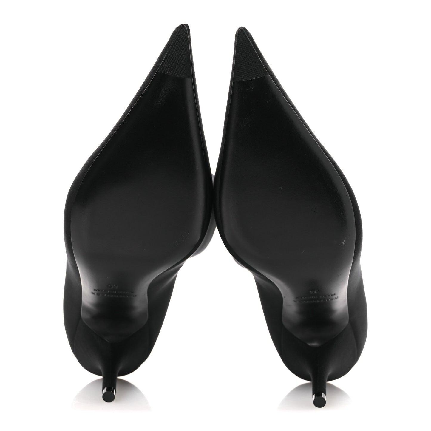 Jersey Crepe Extreme Pointed Toe Knife Booties 36 Black