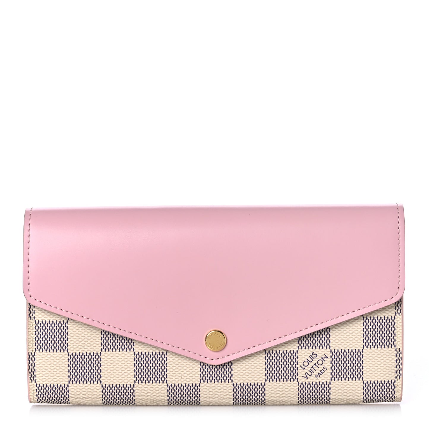 Damier Azur Sarah Wallet NM Rose Ballerine