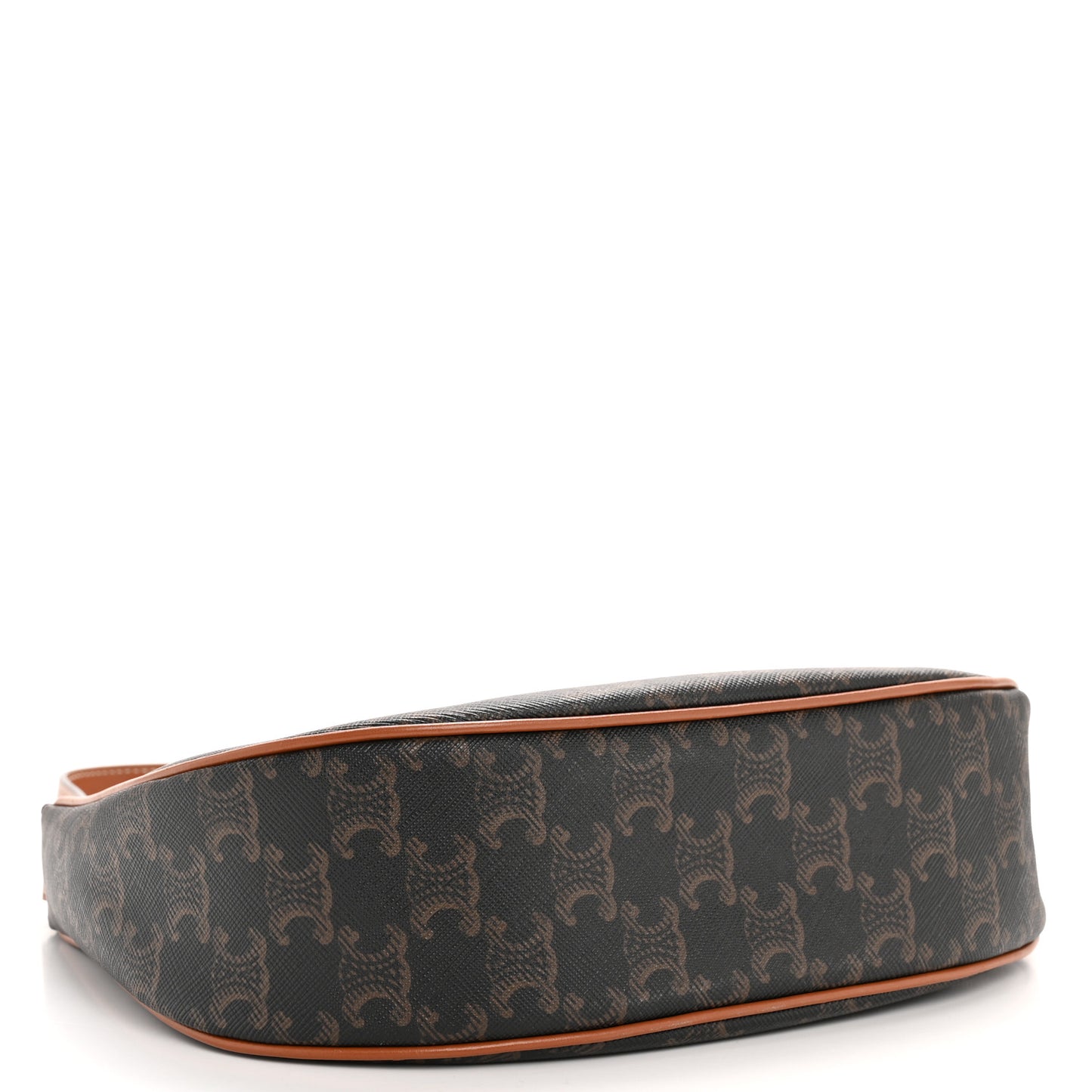 Triomphe Canvas Calfskin Ava Shoulder Bag Tan